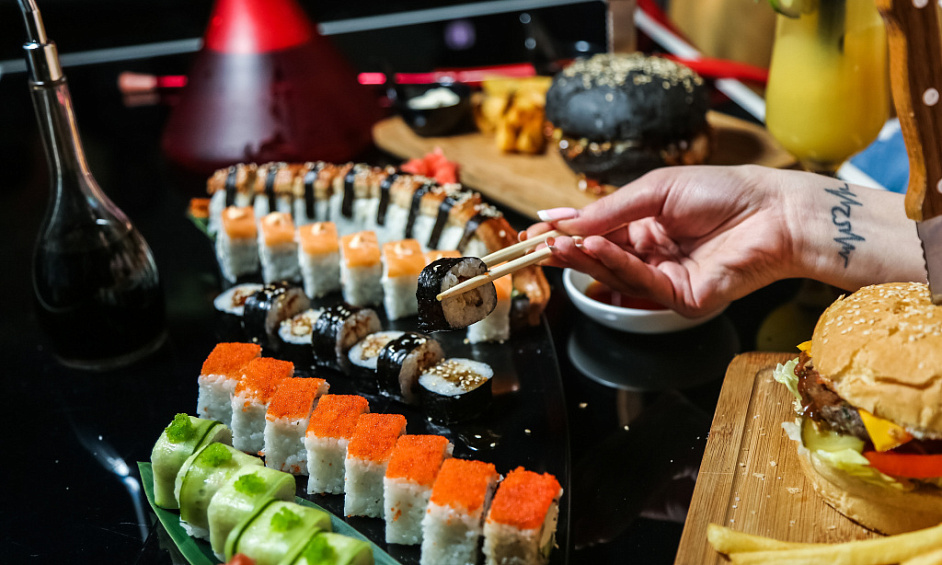 Sushi bar à vendre dans le centre-ville de Leeds, connu sous le nom de Yummy Sushi Bar 1